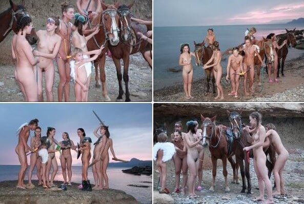 Mystical Horsey Riders Series photos - The practice of naturism helps build trust and honesty among people