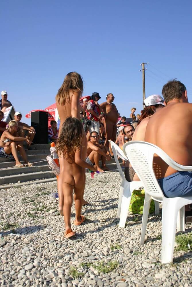 Naturist Standing Sideline - Nudism and natural harmony