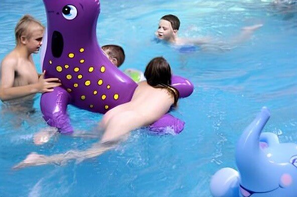 Indoor Waterside Day photo gallery - Naturism encourages sincerity and honesty regarding the body
