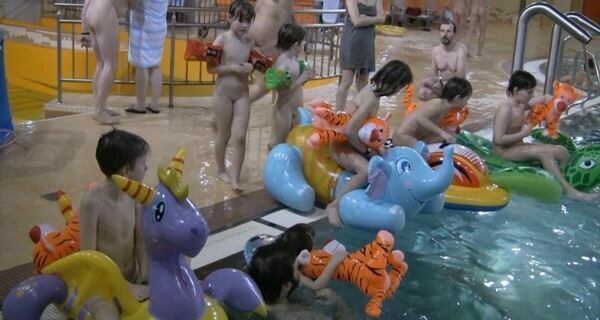 Indoor water runners 1 Full HD video - In naturism, nature serves as the bodys natural clothing