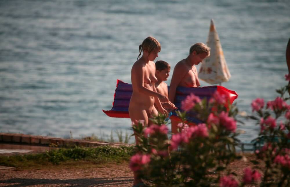 Dusk Til Dawn Showering phoros - Nudism and naturism value harmony and balance