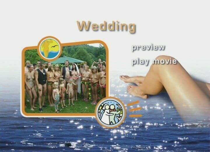 A wedding in a nudist collective - Active naturists on vacation