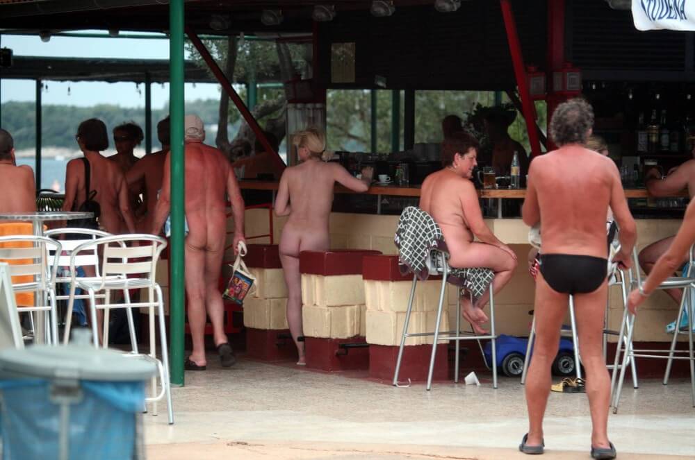 Outdoor diner view - Nudism and naturism are a path to natural harmony and inner wholeness