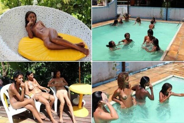 Brazil Pool Sunbath photos - Being oneself and accepting ones body as core principles of naturism and nudism