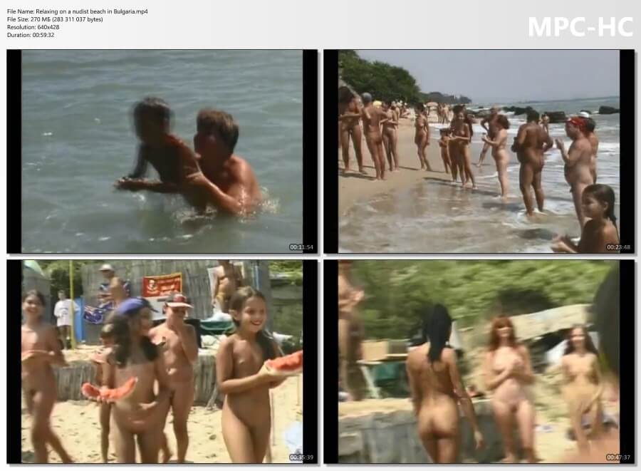 Relaxing on a nudist beach in Bulgaria - Living together in nature is a hallmark of nudists