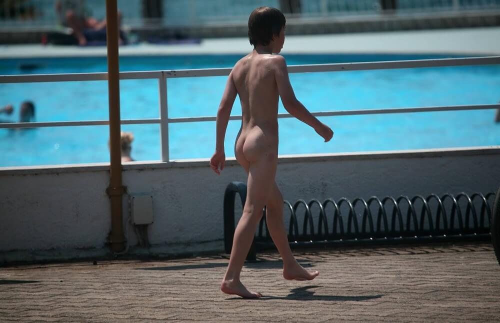 Grassy Patio Nature Hike - A nudist values inner balance and peace of mind