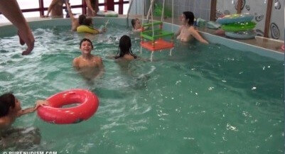 Indoor Swim Exercise 2 Full HD video - The desire to be closer to nature and without clothes