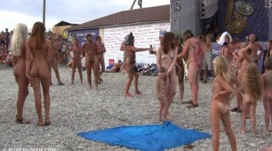 Cool Day At The Beach Full HD video - Radical nudism materials