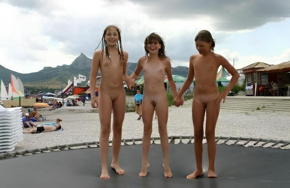 Trampoline pics - Living in harmony and tranquility is the goal of naturists
