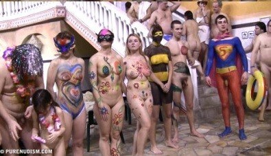 Body paint award lines Full HD - There are many politicians among nudists