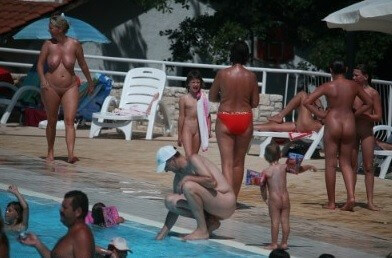 Enjoying The Sunny Pool gallery - Nudism is freedom without limits