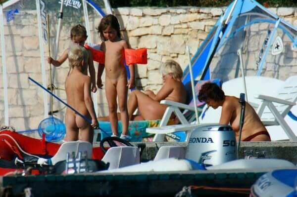 By the boat photos - Naturism teaches respect for nature