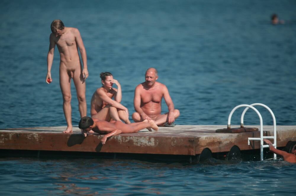 Naturist Family Water Slab pics - Naturist Club: Exclusive Content