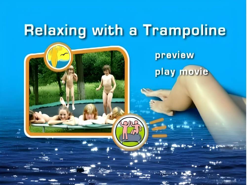 Naturist Freedom: Relaxing with a trampoline DVD - A naturist values sincerity, as well as honesty and openness