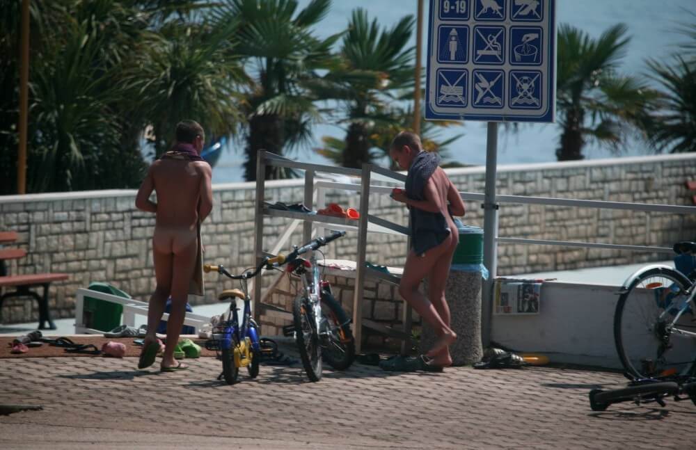 Nudism in a German water park photo - Nudism encourages love for nature and oneself